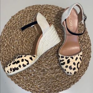 Leopard print pony hair espadrilles from Aldo